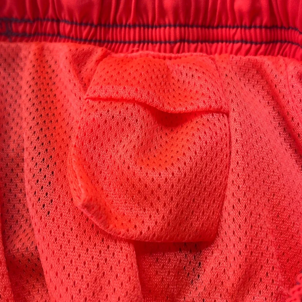 Nike Men's Swim Trunks Gray & Orange Athletic Shorts Size Small‎